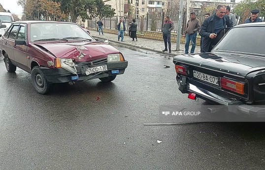 Gəncədə zəncirvarı qəza olub - FOTO 
