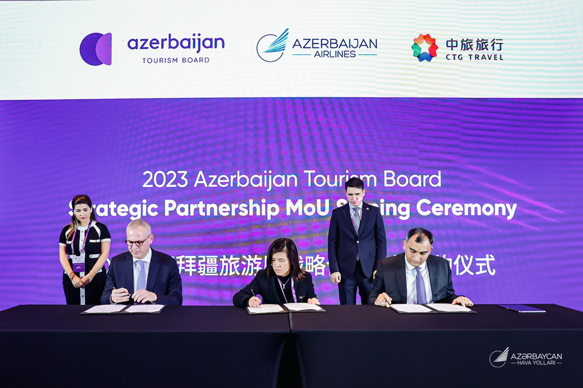 AZAL, ATB və “China Tourism Group” Anlaşma Memorandumu imzalayıblar