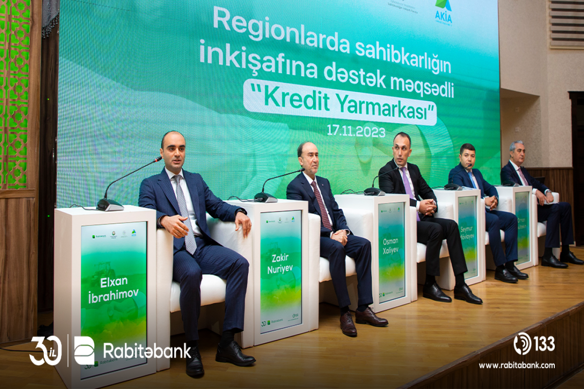 Rabitəbank regionlarda sahibkarlığın inkişafına dəstək üçün kredit yarmarkası keçirib