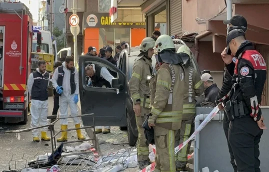 İstanbulda binada partlayış olub, 1 nəfər ölüb - FOTO 