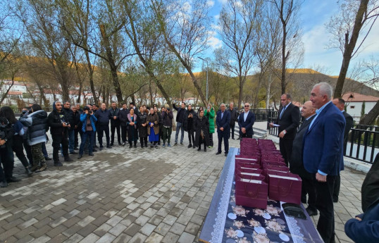 Zabuxa köçürülən ailələrə mənzillərinin açarları təqdim edilib - FOTO  - YENİLƏNİB 