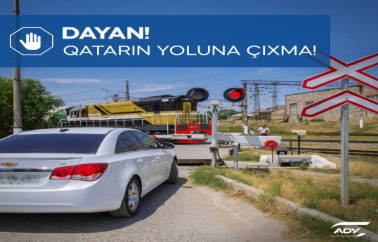 Bu il avtomobillərin qatarın qarşısına qəfil çıxması nəticəsində 5 nəfər ölüb, 9 nəfər xəsarət alıb