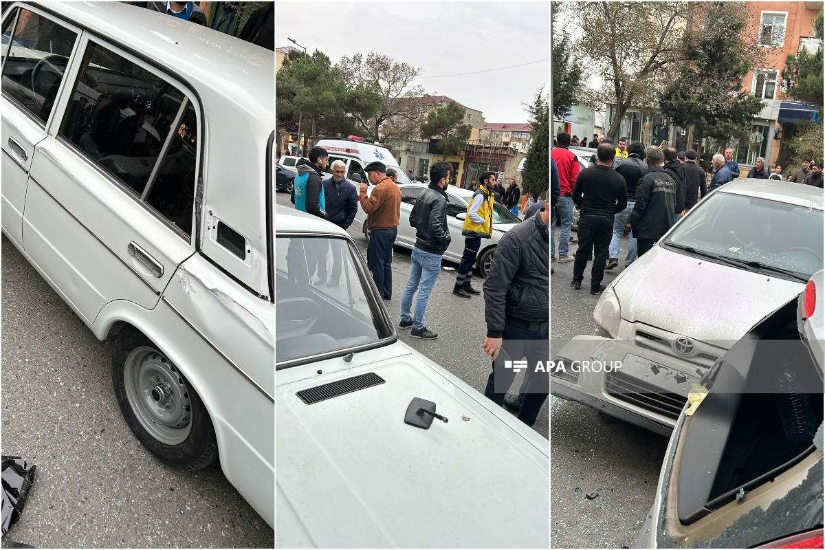 Sumqayıtda zəncirvari qəza olub, xəsarət alanlar var