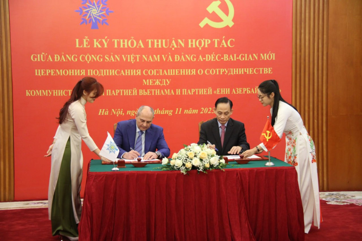 YAP ilə Vyetnam Kommunist Partiyası arasında Əməkdaşlıq Sazişi imzalanıb
