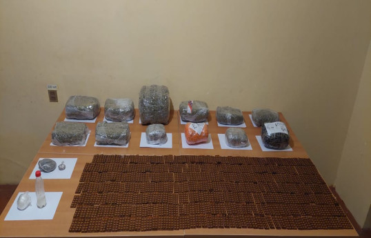 İrandan Azərbaycana 18 kq narkotik keçirilməsinin qarşısı alınıb - FOTO 