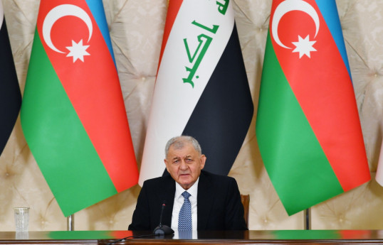 İraq Prezidenti: Biz bütün fələstinlilərin hüquqlarını tamamilə dəstəkləyirik