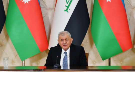 İraq Prezidenti Ermənistanla sülh müqaviləsinin yekunlaşdırılması məsələsində Azərbaycana uğurlar arzulayıb