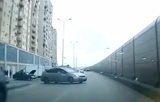 Qəza törədərək qaçan "Prius” sürücüsü saxlanılıb