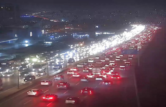 Paytaxtda sıxlıq olan yollar - FOTO 