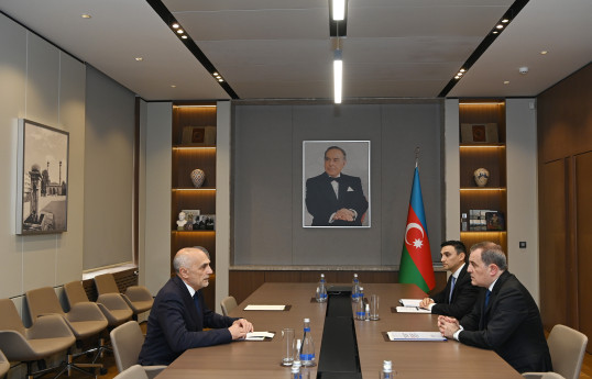 Ceyhun Bayramovun GUAM-ın Baş katibi Altay Əfəndiyevlə görüşüb - FOTO 