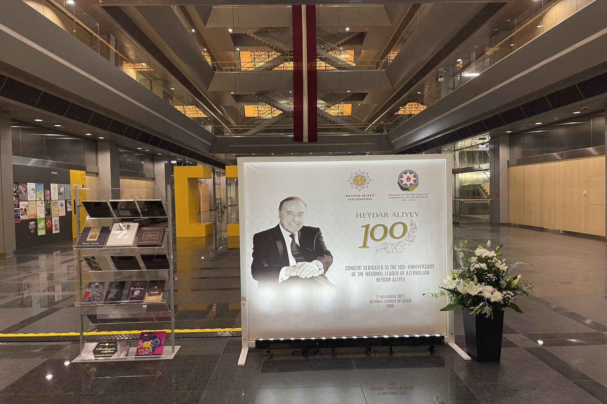 Latviyada Heydər Əliyevin anadan olmasının 100 illiyinə həsr olunmuş konsert keçirilib - FOTO 