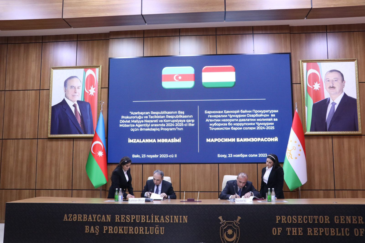 Azərbaycanla Tacikistan arasında əməkdaşlıq proqramı imzalanıb