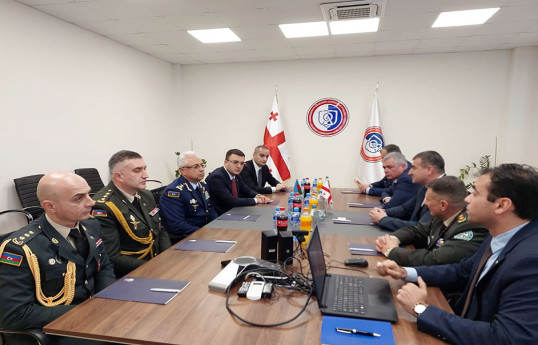 MN rəhbər heyəti Tbilisidə “Delta” Dövlət Hərbi Elmi-Texniki Mərkəzini ziyarət edib