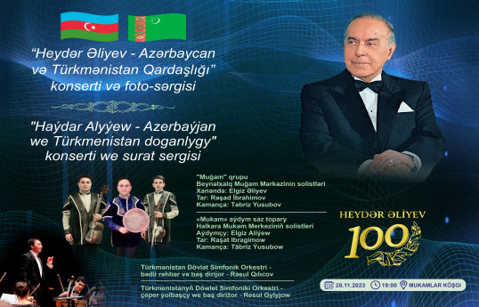 Aşqabadda Heydər Əliyevlə bağlı konsert və foto-sərgi keçiriləcək