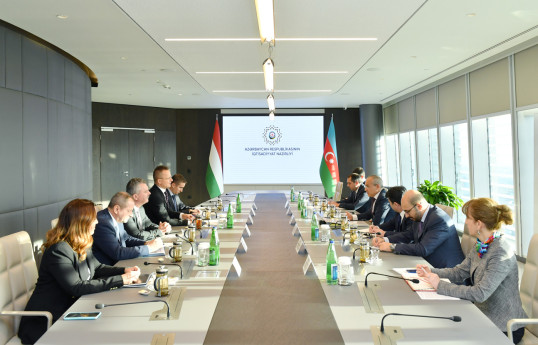 Mikayıl Cabbarov Peter Siyarto ilə görüşüb