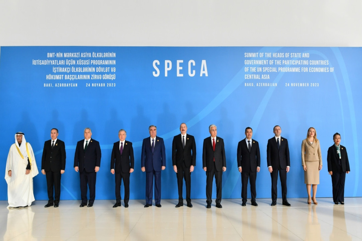Bakıda SPECA-nın Zirvə görüşü keçirilib, Prezident İlham Əliyev çıxış edib - YENİLƏNİB-5   - VİDEO 