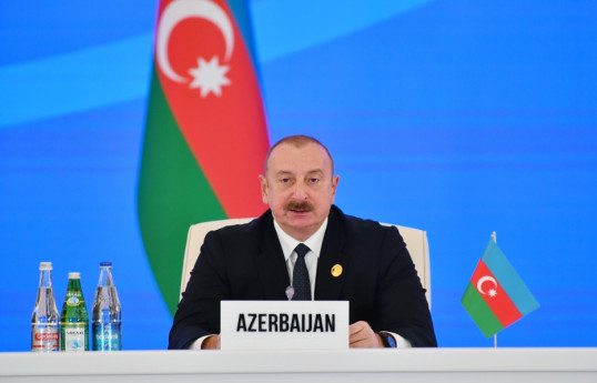 Dövlət başçısı: Azərbaycanın güclü iqtisadiyyatı müstəqil xarici siyasət kursu həyata keçirməyə imkan yaradır