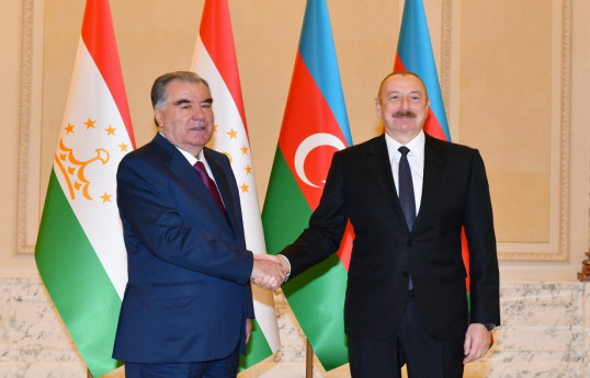 Prezident İlham Əliyev: Tacikistanla münasibətlərimiz çox uğurla inkişaf edir