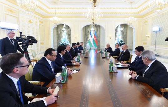Şavkat Mirziyoyev: Bu il Azərbaycan və Özbəkistan üçün çox zəngin il olub