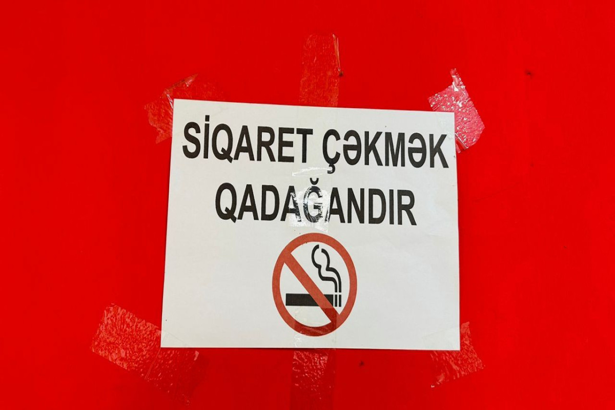 Qadağan olunan yerlərdə tütündən istifadə edənlər məsuliyyətə cəlb edilib