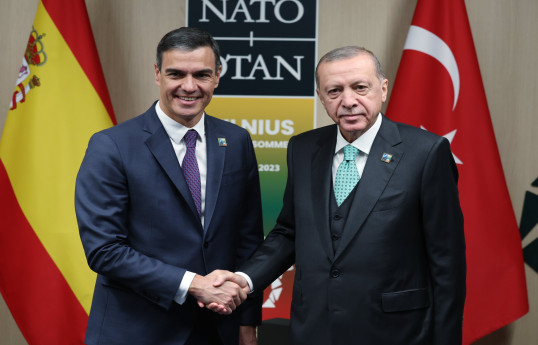 Türkiyə və İspaniya liderləri Qəzzanı müzakirə edib