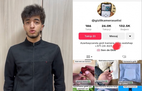 “TikTok”da kibercinayətkarlıqda ittiham olunan şəxs saxlanılıb
