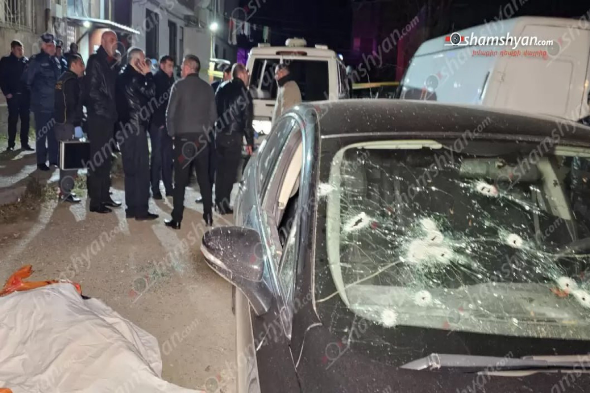 Ermənistanda kriminal avtoritet avtomobilində güllələnərək öldürülüb