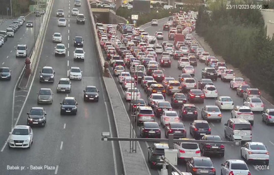 Bakıda sıxlıq müşahidə edilən yollar - SİYAHI 