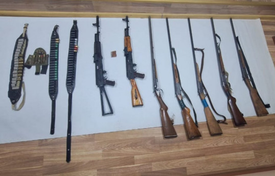 Lerikdə dağın yamacından silah-sursat aşkarlanıb - FOTO 