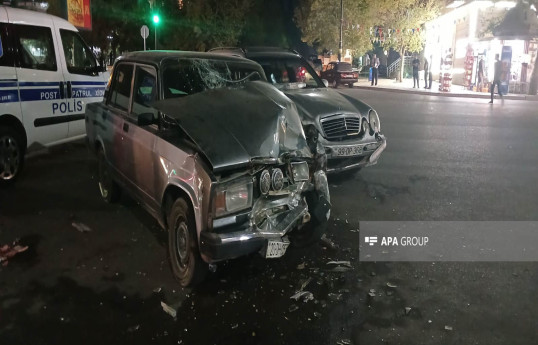 Gəncədə yol qəzası olub, xəsarət alanlar var - FOTO 