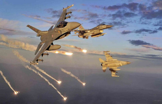 Türkiyə Ordusu İraqın şimalında terrorçuların hədəflərinə aviazərbə endirib
