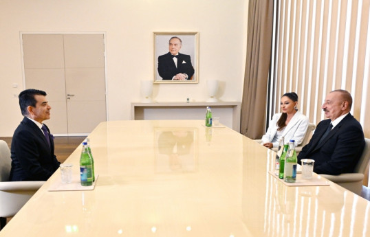 Prezident və birinci xanım  ICESCO-nun Baş direktoru ilə görüşüblər - YENİLƏNİB 