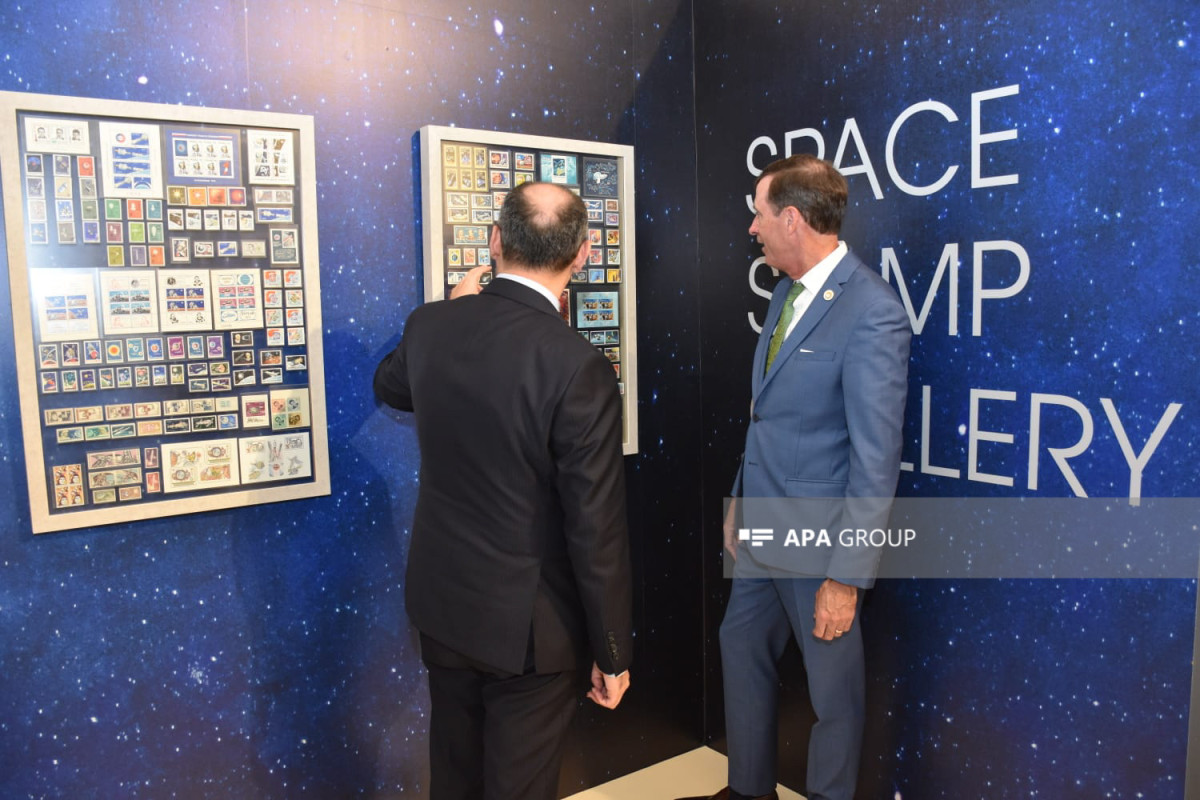 74-cü Beynəlxalq Astronavtika Konqresi çərçivəsində poçt markası buraxılıb - FOTO 