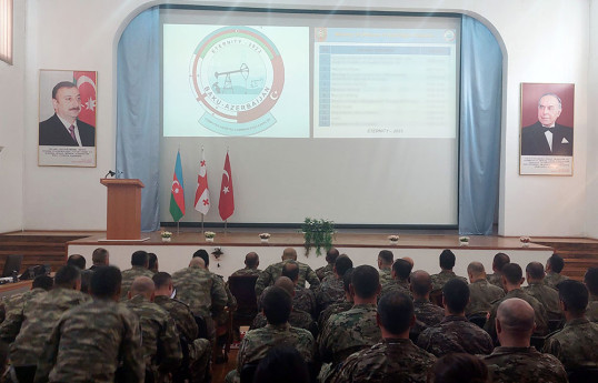 Bakıda Azərbaycan, Türkiyə və Gürcüstan hərbçilərinin təlimi keçirilir