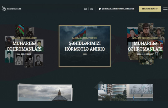 Antiterror əməliyyatında şəhid olanların məlumatları platformaya əlavə olunub
