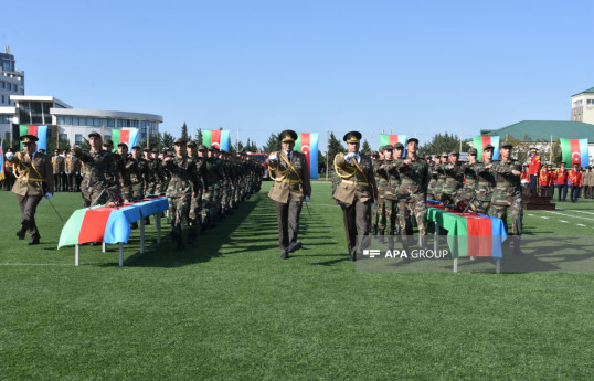 FHN Akademiyasında kursantların andiçmə və məzunların buraxılış mərasimi keçirilib - FOTO 