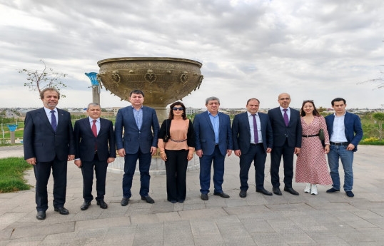 Aydın Kərimov “Şuşa günləri” ilə bağlı Qazaxıstanda bir sıra görüşlər keçirib