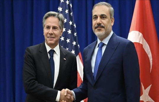 Hakan Fidan Blinkenlə Qəzzadakı vəziyyəti müzakirə edib