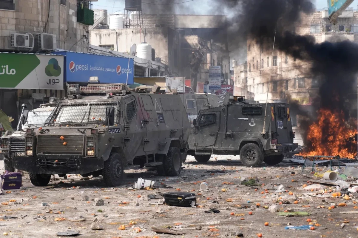 İsrail ordusu İordan çayının qərbindəki Nablus şəhərinə daxil olub