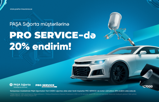 PAŞA Sığorta Tam KASKO üçün yeni endirim fürsəti təqdim edib!