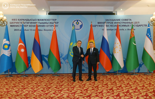 Ceyhun Bayramov MDB Xarici İşlər Nazirləri Şurasının iclasında çıxış edib