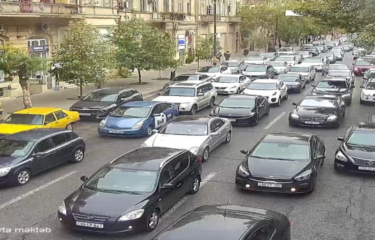 Bakıda sıxlıq müşahidə edilən yollar - SİYAHI 