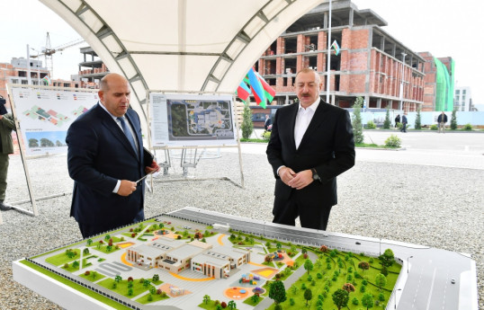 Füzuli şəhərində 240 yerlik uşaq bağçasının təməli qoyulub - YENİLƏNİB 