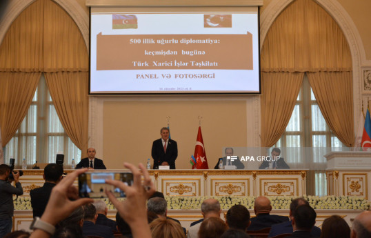 AMEA-da Türkiyə Xarici İşlər Təşkilatının 500 illiyi münasibətilə panel keçirilib - FOTO 