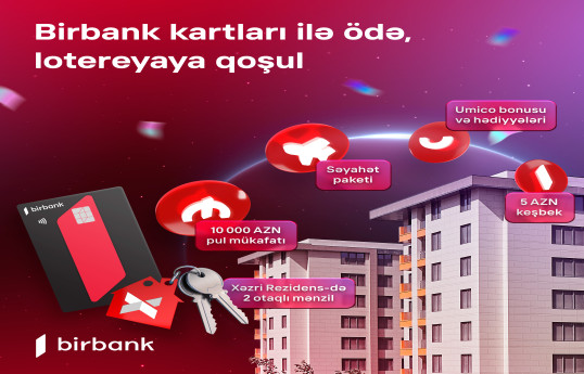 Birbank kartı ilə ödəniş et, 2 otaqlı mənzil qazan - FOTO 