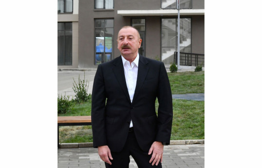 Prezident İlham Əliyev: Şuşada birinci yaşayış məhəlləsi yəqin ki, 5-6 aya hazır olacaq