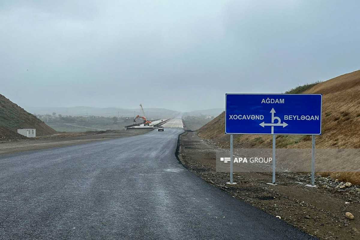 Ağdam-Füzuli avtomobil yolunda görülən işlər açıqlanıb - FOTO 