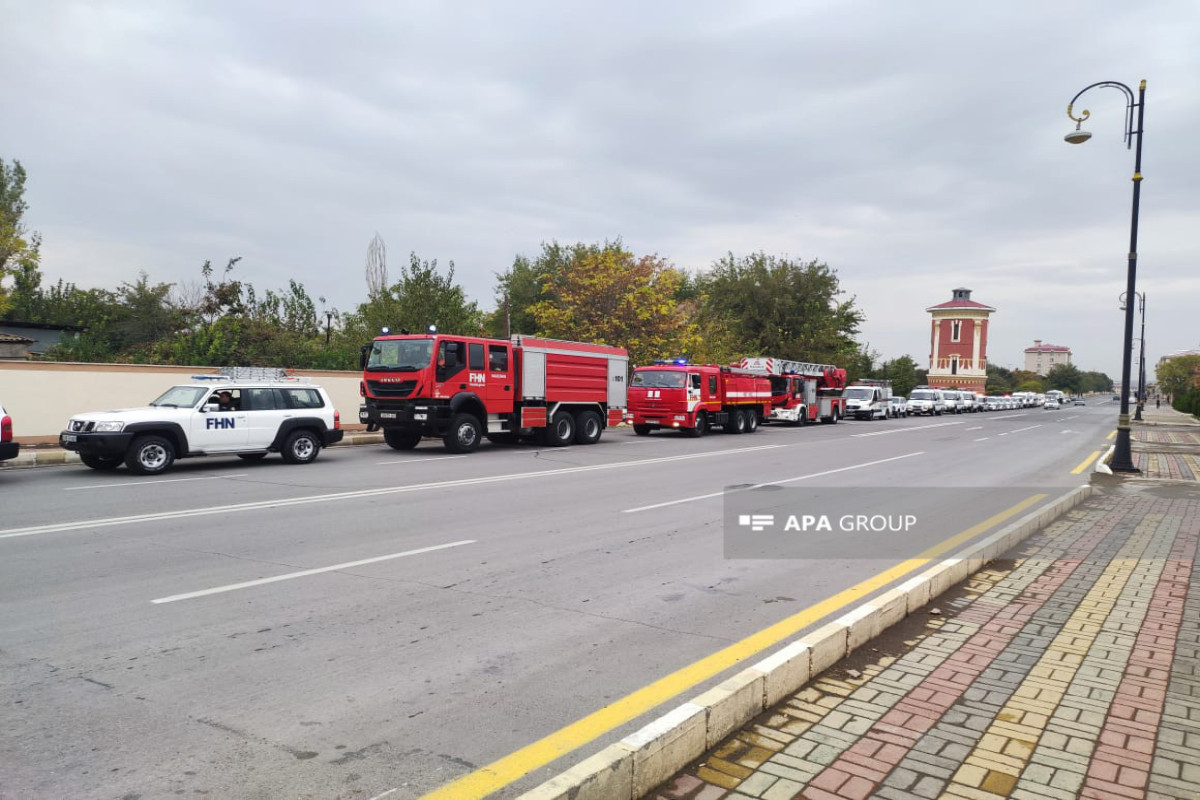 Naxçıvanda qəzalarla bağlı əməliyyat-taktiki təlimi keçirilib - FOTO 