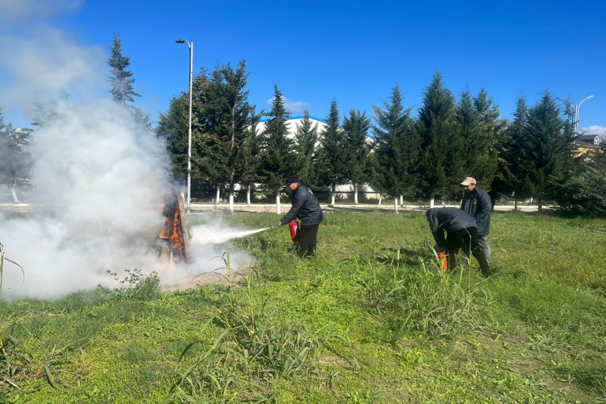 Xaçmazda mülki müdafiə məşqi keçirilib