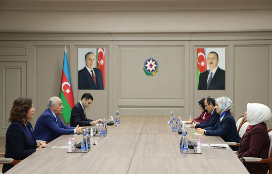Baş nazir Türkiyənin ailə və sosial xidmətlər naziri ilə görüşüb